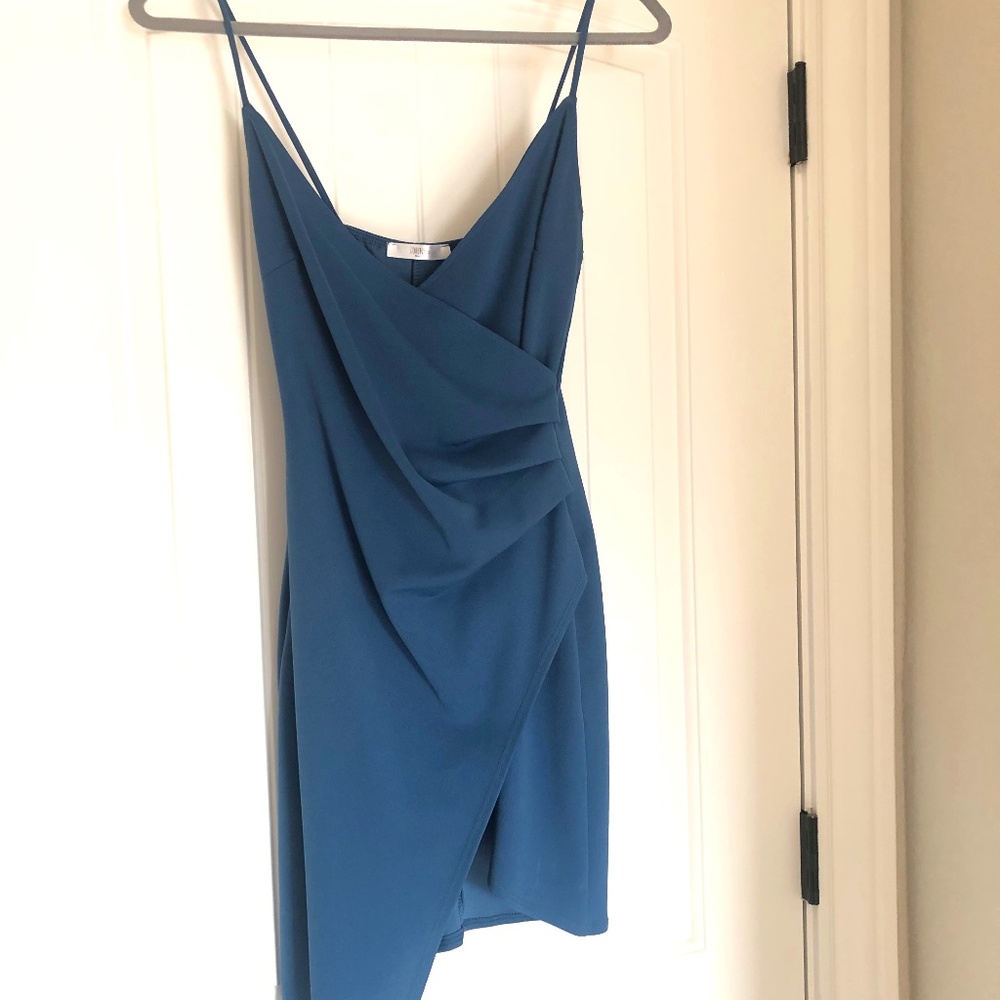 Turquoise mini dress